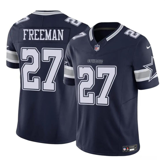Men’s Dallas Cowboys #27 Royce Freeman Navy 2023 F.U.S.E Vapor Untouchable Limited Football Stitched Jersey