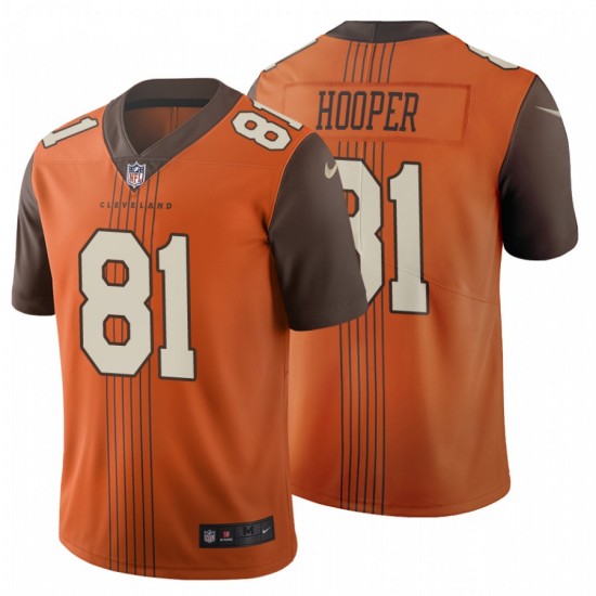 Men’s Cleveland Browns #81 Austin Hooper City Edition Brown Nike Jersey