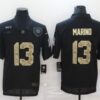 Men’s Miami Dolphins #13 Dan Marino Black Camo 2020 Salute To Service Stitched NFL Nike Limited Jersey