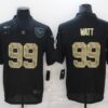 Men’s Houston Texans #99 J.J. Watt Black Camo 2020 Salute To Service Stitched NFL Nike Limited Jersey