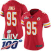 Nike Chiefs #95 Chris Jones Red Super Bowl LIV 2020 Team Color Women’s Stitched NFL 100th Season Vapor Untouchable Limited Jersey