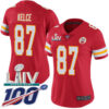 Nike Chiefs #87 Travis Kelce Red Super Bowl LIV 2020 Team Color Women’s Stitched NFL 100th Season Vapor Untouchable Limited Jersey