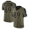 Men’s Baltimore Ravens #89 Mark Andrews Nike Olive 2021 Salute To Service Limited Player Jersey