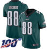 Nike Eagles #88 Dallas Goedert Midnight Green Team Color Men’s Stitched NFL 100th Season Vapor Limited Jersey