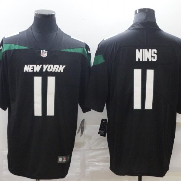 Nike Jets 11 Denzel Mims Black Vapor Untouchable Limited Jersey