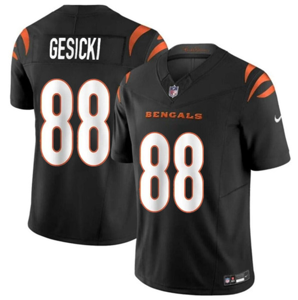 Men’s Cincinnati Bengals #88 Mike Gesicki Black 2024 F.U.S.E. Vapor Untouchable Limited Stitched Jersey