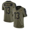 Men’s Miami Dolphins #13 Dan Marino Nike Olive 2021 Salute To Service Retired Player Limited Jersey