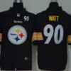Men’s Pittsburgh Steelers #90 T. J. Watt Black 2020 Big Logo Number Vapor Untouchable Stitched NFL Nike Fashion Limited Jersey