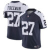 Men’s Dallas Cowboys #27 Royce Freeman Navy White Thnaksgiving Vapor Untouchable Limited Stitched Football Jersey