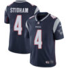 Nike Patriots #4 Jarrett Stidham Navy Blue Team Color Men’s Stitched NFL Vapor Untouchable Limited Jersey