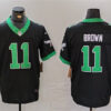 Men’s Philadelphia Eagles #11 A. J. Brown Black F.U.S.E. Vapor Untouchable Football Stitched Jersey