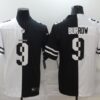 Men’s Cincinnati Bengals #9 Joe Burrow White Black Peaceful Coexisting 2020 Vapor Untouchable Stitched NFL Nike Limited Jersey