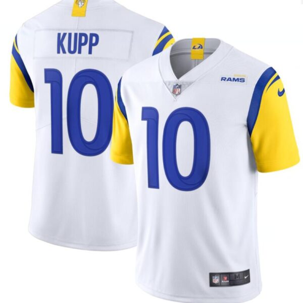 Nike Rams 10 Cooper Kupp White Vapor Untouchable Limited Jersey