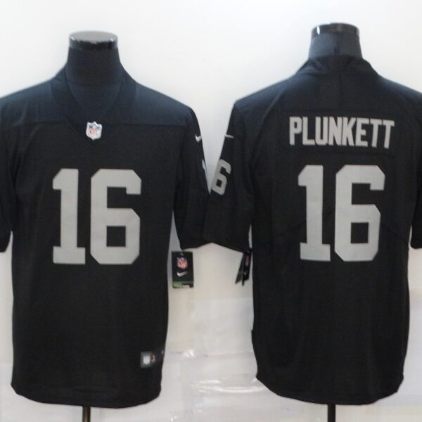 Men’s Las Vegas Raiders #16 Jim Plunkett Black 2017 Vapor Untouchable Stitched NFL Nike Limited Jersey
