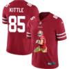 Men’s San Francisco 49ers #85 George Kittle Red Player Portrait Edition 2020 Vapor Untouchable Stitched NFL Nike Limited Jersey