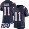 Nike Patriots #11 Drew Bledsoe Navy Blue Men’s Stitched NFL Limited Rush 100th Season Jersey