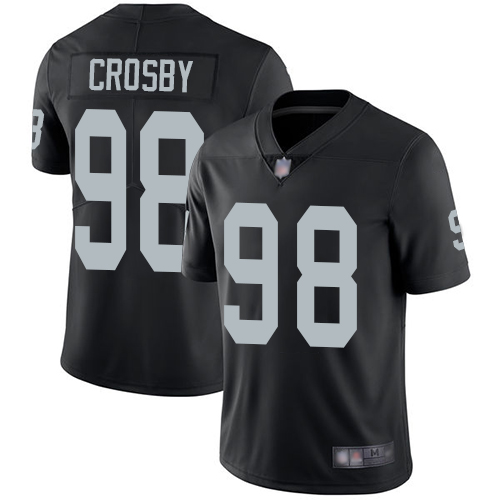 Men’s Oakland Raiders #98 Maxx Crosby Black Vapor Untouchable Limited Stitched