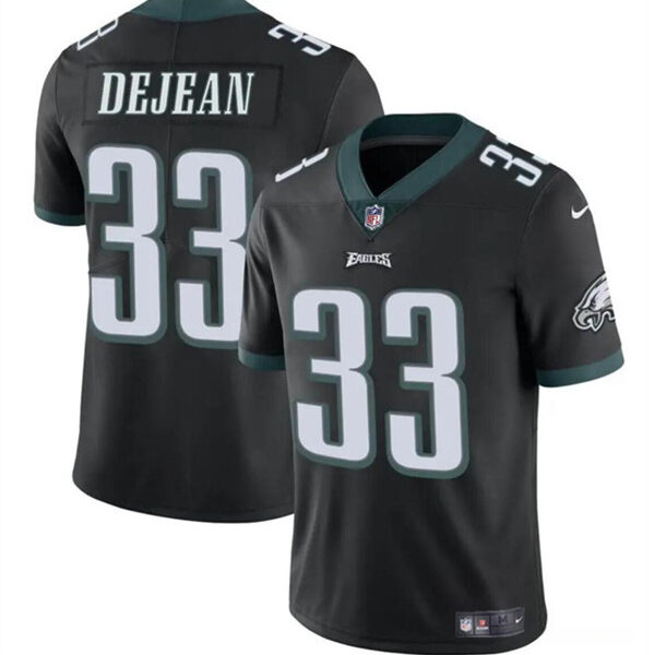 Men’s Philadelphia Eagles #33 Cooper DeJean Black 2024 Draft Vapor Untouchable Limited Football Stitched Jersey
