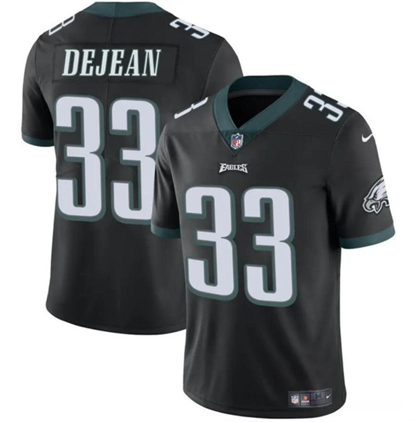 Men’s Philadelphia Eagles #33 Cooper DeJean Black 2024 Draft Vapor Untouchable Limited Football Stitched Jersey
