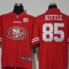 Men’s San Francisco 49ers #85 George Kittle Red 2020 Big Logo Number Vapor Untouchable Stitched NFL Nike Fashion Limited Jersey