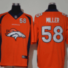 Men’s Denver Broncos #58 Von Miller Orange 2020 Big Logo Number Vapor Untouchable Stitched NFL Nike Fashion Limited Jersey