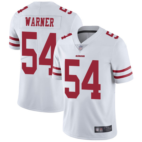 Men’s San Francisco 49ers #54 Fred Warner White Vapor Untouchable Limited Player Football Jersey