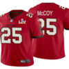 Men’s Tampa Bay Buccaneers #25 LeSean McCoy Red 2021 Super Bowl LV Limited Stitched NFL Jersey