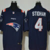 Men’s New England Patriots #4 Jarrett Stidham Navy Blue 2020 Team Logo Vapor Untouchable Stitched NFL Nike Fashion Limited Jersey