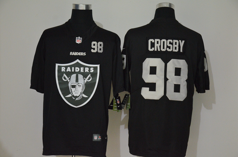 Men’s Las Vegas Raiders #98 Maxx Crosby Black 2020 Big Logo Number Vapor Untouchable Stitched NFL Nike Fashion Limited Jersey