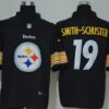 Men’s Pittsburgh Steelers #19 JuJu Smith-Schuster Black 2020 Big Logo Vapor Untouchable Stitched NFL Nike Fashion Limited Jersey