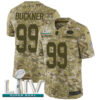 Nike 49ers #99 DeForest Buckner Camo Super Bowl LIV 2020 Men’s Stitched NFL Limited 2018 Salute To Service Jersey