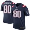 Men’s New England Patriots #80 Gunner Olszewski Legend Navy Color Rush Jersey