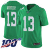 Nike Eagles #13 Nelson Agholor Green Men’s Stitched NFL Limited Rush 100th Season Jersey