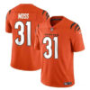 Men’s Cincinnati Bengals #31 Zack Moss Orange Vapor Untouchable Limited Stitched Jersey