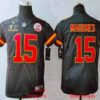 Youth Kansas City Chiefs #15 Patrick Mahomes Black 2021 Super Bowl LV Vapor Untouchable Stitched Nike Limited NFL Jersey