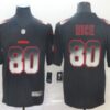 Nike 49ers 80 Jerry Rice Black Arch Smoke Vapor Untouchable Limited Jersey