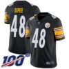 Nike Steelers #48 Bud Dupree Black Team Color Men’s Stitched NFL 100th Season Vapor Limited Jersey