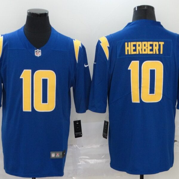 Men’s Los Angeles Chargers #10 Justin Herbert Royal Blue 2020 NEW Color Rush Stitched NFL Nike Limited Jersey
