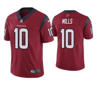 Men’s Houston Texans #10 Davis Mills Red Vapor Untouchable Limited Stitched Jersey
