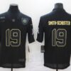 Men’s Pittsburgh Steelers #19 JuJu Smith-Schuster Black 2020 Salute To Service Stitched NFL Nike Limited Jersey
