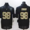 Men’s Las Vegas Raiders #98 Maxx Crosby Black Camo 2020 Salute To Service Stitched NFL Nike Limited Jersey