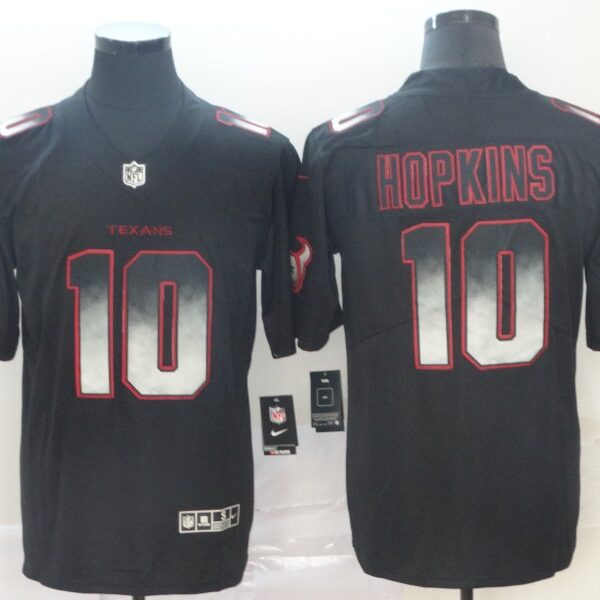 Nike Texans 10 DeAndre Hopkins Black Arch Smoke Vapor Untouchable Limited Jersey