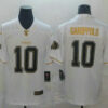 Men’s San Francisco 49ers #10 Jimmy Garoppolo White 100th Season Golden Edition Jersey