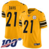 Nike Steelers #21 Sean Davis Gold Men’s Stitched NFL Limited Inverted Legend 100th Season Jersey