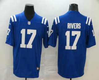 Men’s Indianapolis Colts #17 Philip Rivers Royal Blue 2020 Vapor Untouchable Stitched NFL Nike Limited Jersey