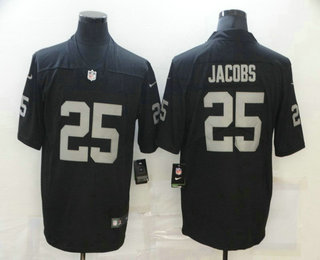 Men’s Las Vegas Raiders #25 Josh Jacobs Black 2017 Vapor Untouchable Stitched NFL Nike Limited Jersey