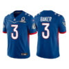 Men’s Arizona Cardinals #3 Budda Baker 2022 Royal NFC Pro Bowl Stitched Jersey