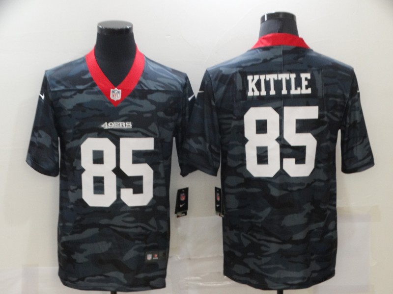 Men’s San Francisco 49ers #85 George Kittle 2020 Camo Limited Stitched Nike NFL Jersey