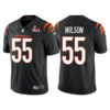 Men’s Cincinnati Bengals #55 Logan Wilson 2022 Black Super Bowl LVI Vapor Limited Stitched Jersey
