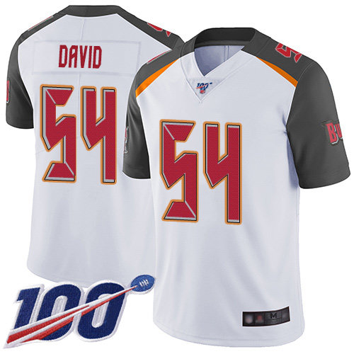 Nike Buccaneers #54 Lavonte David White Men’s Stitched NFL 100th Season Vapor Limited Jersey